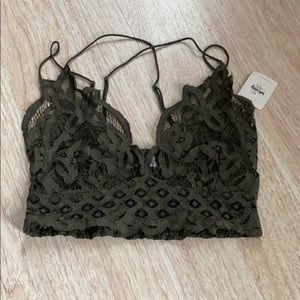 Lace green camisole
